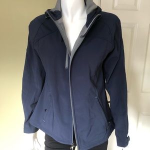 N0014 NWT North End navy hooded Sports Jacket Ladies Medium